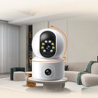 Caméra haute définition à double enregistrement, moniteur à distance pour téléphone portable, caméra panoramique à 360 degrés, vision nocturne intelligente sans fil