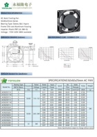 Yofolon 9225 AC Bürstenloser Kühlventilator 92X92X25mm 220V 50Hz 380V Geräuscharmer Axiallüfter mit PBT-Flügeln