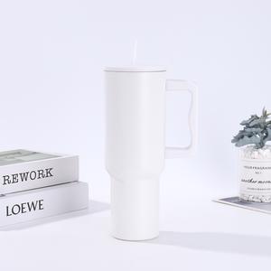 Taza con aislamiento <span class=keywords><strong>de</strong></span> vaso <span class=keywords><strong>de</strong></span> <span class=keywords><strong>coche</strong></span> <span class=keywords><strong>de</strong></span> viaje <span class=keywords><strong>de</strong></span> acero inoxidable Adventure 3,0 con asa <span class=keywords><strong>de</strong></span> acero inoxidable al vacío al aire libre taza <span class=keywords><strong>de</strong></span> 40oz con pajita - Product Image 2