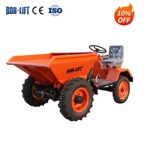 BOB-LIFT 500kg/1000kg/1ton Diesel mécanique basculement camion benne Dumper auto chargement 4x4 hydraulique Mini petit Dumper à vendre