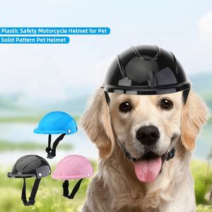 Multi-Sport Outfit Pet Safety Cat Dog Hat Hard Riding Hat Plastic Adjustable Bicycle <span class=keywords><strong>Protection</strong></span> Dog Motorcycle Helmet - Product Image 1