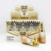 Fond de teint liquide F358 All Day Flawless TLM changeant de couleur, longue tenue, respirant, contrôle du sébum, effet lumineux naturel.