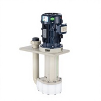 Pompe chimique verticale pour sablage, résistante aux particules abrasives et à la corrosion acide, pour le traitement de surface industriel et le décapage.