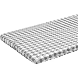 Worth price table cover picnic fitted elastic vinyl waterproof outdoor/garden home eco-friendly 30"x72" table cloth