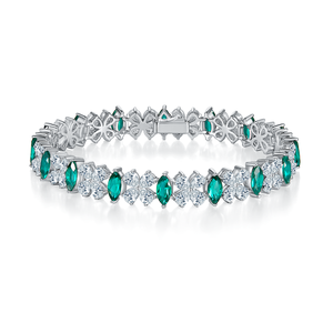 แฟชั่นทั้งหมด 2024 สินค้ามาใหม่ ดีไซน์ทันสมัย กำไลข้อมือแฟชั่น คุณภาพสูง ประดับด้วยโมอิสซาไนต์ โดดเด่นและสง่างาม - Product Image 2