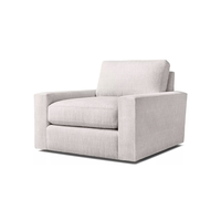 Canapé d'angle en forme de L au design moderne et élégant, ensemble de canapés pour salon intérieur avec structure en bois massif pour hôtel, villa, bureau