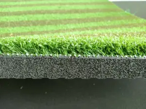 Tappetini da Golf per interni/esterni per allenamento con guida a strisce per allineamento altalena in erba artificiale tappetino per la pratica del cortile di casa guida l'allenamento