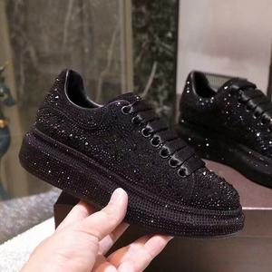 Chaussures élégantes et sportives tendance pour femmes, vêtements de soirée, baskets de style marche de haute qualité avec strass scintillants, boîte d'origine - Product Image 1