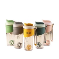Cadeau d'affaires haut de gamme, shaker à protéines en plastique transparent sans BPA, portable, 700 ml, pour le sport en plein air, la salle de sport, anti-fuite, compatible lave-vaisselle