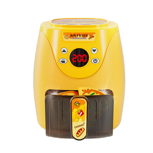 <b>Dropshipping</b> Shopify Kids Pretend Play Air Fryer Toy Color Changing Food Cooking Birthday Gift - Product Image 1