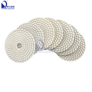 Disques de polissage <span class=keywords><strong>diamant</strong></span>és de 4 pouces, épaisseur 3 mm, pour utilisation à l'eau sur pierre, marbre, granit, quartz, terrazzo et sols en béton - Product Image 5