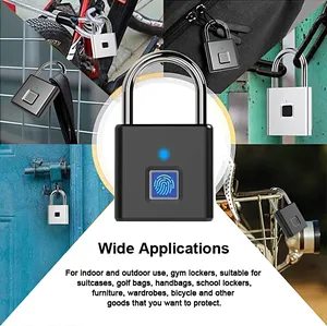 Intelligent Biometric Keyless Fingerprint Smart Lock Metal Anti-Theft Touch Mini Smart Fingerprint Padlock