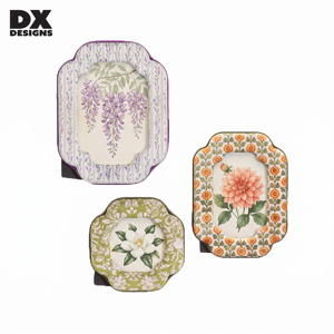Marco de Fotos Acolchado con Borde Festoneado y Estampado Floral de DX Designs, <span class=keywords><strong>para</strong></span> Fotos de 4x4, 4x6, 5x7, 8x10 Pulgadas, Decoración de Escritorio o Mesa - Product Image 1