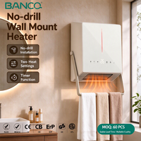 Radiateur soufflant mural en céramique PTC BANCO 2200W avec affichage numérique pour chambre et salon OEM ODM