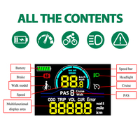Protocolo de ordenador de bicicleta inalámbrico 2 24V/36V/48V/60V medidor de velocidad velocímetro de ciclismo de carretera para accesorios de bicicleta