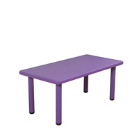 Faithsteed Ensemble de bureau d'activités circulaire vert professionnel pour enfants, table d'étude durable en plastique PE pour l'apprentissage préscolaire