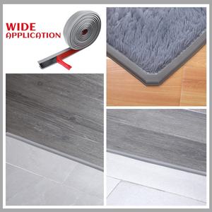 Bande <span class=keywords><strong>de</strong></span> finition <span class=keywords><strong>de</strong></span> bordure <span class=keywords><strong>de</strong></span> <span class=keywords><strong>tapis</strong></span> en PVC auto-adhésive moderne, bande <span class=keywords><strong>de</strong></span> transition <span class=keywords><strong>de</strong></span> sol flexible <span class=keywords><strong>de</strong></span> <span class=keywords><strong>tapis</strong></span> à carrelage pour usage domestique, découpable - Product Image 2