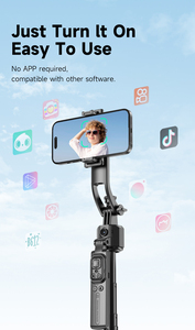 Trépied de caméra C17 AI avec suivi du visage et contrôle gestuel 360° °   Perche à <span class=keywords><strong>selfie</strong></span> réglable et détachable à quatre pieds pour TikTok et le streaming - Product Image 5