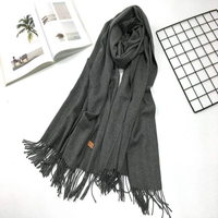 Écharpe en laine personnalisée en gros Hot-Selling Dames Pashima Châle d'hiver Cachemire Tassel Écharpe