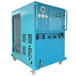 Sistema de recuperación de gas del tanque refrigerante ISO 10HP R22 R410a aire acondicionado carga freón recuperación AC recarga máquina