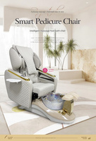 Yicheng Beauty Design de luxe Massage électrique Circulation automatique de l'eau Chaise de pédicure Dos inversé Massage complet pour ongles