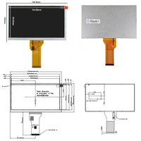 7,0 Zoll TFT LCD Display 800(RGB)x480 WVGA AT070TN92 10ms 7 TFT LCD Bildschirm Panel LCD-Module