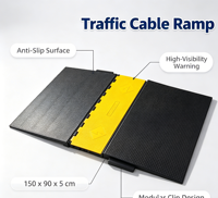Couverture de rampe de fauteuil roulant de câble en PVC ADA AMS rampe de cordon de protection pour handicapés mâle femelle protecteur de câble de rampe