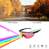 HUBO 521 Las Mejores Gafas de Sol de Béisbol Juveniles Gafas Deportivas para Ciclismo de Montaña Gafas de Esquí Acuático para Deportes al Aire Libre