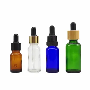 20ml Amber Green Blue Tamper Evident Cap 1oz Essential Oil Bottle With Pipette Durable Glass Design For 5ml And 10ml Oils