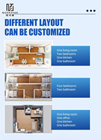 Maison portable d'extension de luxe détachable Maison en conteneur pliable Maison préfabriquée en conteneur de 40 pieds