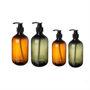 زجاجات غسل اليدين 100 مل 200 مل 300 مل 500 مل بمضخة للجسم خضراء كهرمان زجاجة غسول شامبو - Product Image 3
