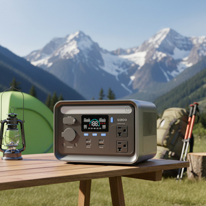 Station d'alimentation portable 300W avec sorties DC multiples, batterie de secours LiFePO4 288Wh, générateur solaire à onde sinusoïdale pure pour les voyages - Product Image 3