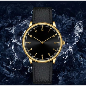 Reloj de Pulsera de Cuarzo para Hombre, Diseño Redondo, con Correa de Cuero Genuino Resistente al Agua 3ATM, Reloj de Lujo - Product Image 6
