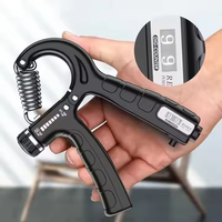 Pinza de conteo ajustable gimnasio Fitness fuerza mano agarre fortalecedor con contador