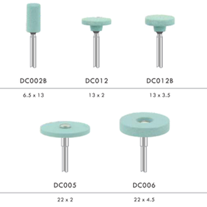 Frese per lucidatura con pietre diamantate per clinica odontoiatrica gialla blu media - Product Image 3
