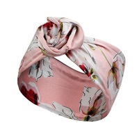 MIO Vintage femmes bandeau pliable mode imprimé velours bandeau filles Turban bandeau croix noeud Boho tête Wrap