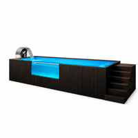 Piscine hors sol de luxe de 20 pieds en PRV moulé monobloc avec escalier interne – Vente en gros par le fabricant