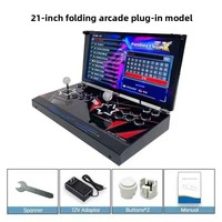 Console de jeu de combat rétro portable HD 21 pouces, manette de jeu, 110-240V
