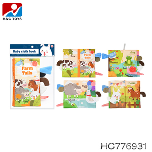Éducation Cartoon <span class=keywords><strong>Jungle</strong></span> Animal queues Bébé Tissu <span class=keywords><strong>Livre</strong></span> 4 Pages et 8 Côtés Différents <span class=keywords><strong>Livre</strong></span> Doux Jouet - Product Image 5
