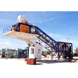 Centrale à béton mobile à faible coût de technologie avancée avec moteur de contrôle PLC capacité de 75m3/h ligne de production de la Chine - Product Image 1