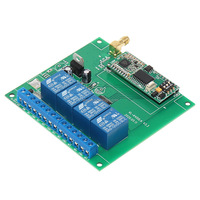 Télécommande RF sans fil longue portée 15km Code d'apprentissage Rechargeable 12V/24V pour contrôle de porte domotique 315/433.92MHz