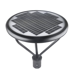 Alta calidad negro al aire libre parque cuadrado iluminación farolas 20W 25W 40W todo en uno impermeable Solar jardín Luz - Product Image 1