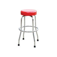 Tabourets de bar modernes en métal avec rotation à 360 degrés et base chromée pour bars à domicile, restaurants, hôtels, ateliers