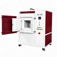 Four à moufle atmosphérique 1400 ℃   Contrôle PID programmable, conception de laboratoire, recherche universitaire avec hydrogène, argon, azote