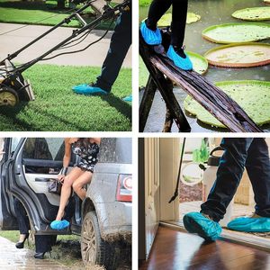 Penutup sepatu sekali pakai sementara portabel, tahan debu universal tanpa anyaman truncation - Product Image 5