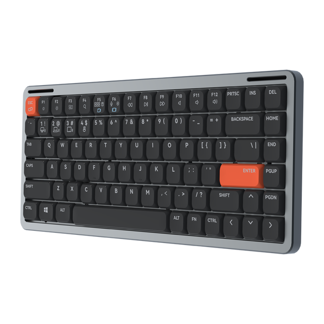 Updated High Quality 84-Key Low Profile Mechanical Keyboard Customizable Logo LED