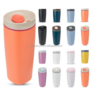 Ly giữ nhiệt cà phê cá nhân OW9 bằng thép không gỉ, hai lớp cách nhiệt, có nắp bật, dung tích 12oz/20oz, bình nước OW - Product Image 1