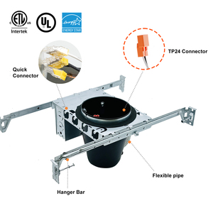 Nhà máy trực tiếp tùy chỉnh 4 \ "Đen Led Downlight Nhà ở cho UL ETL được phê duyệt nhôm cơ thể cho New trang trí nội thất - Product Image 4