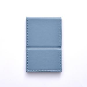 Wholesale Portable Blue PU Leather Luxury Folding <b>Rectangle</b> Makeup Folding <b>Mirror</b> - Product Image 2