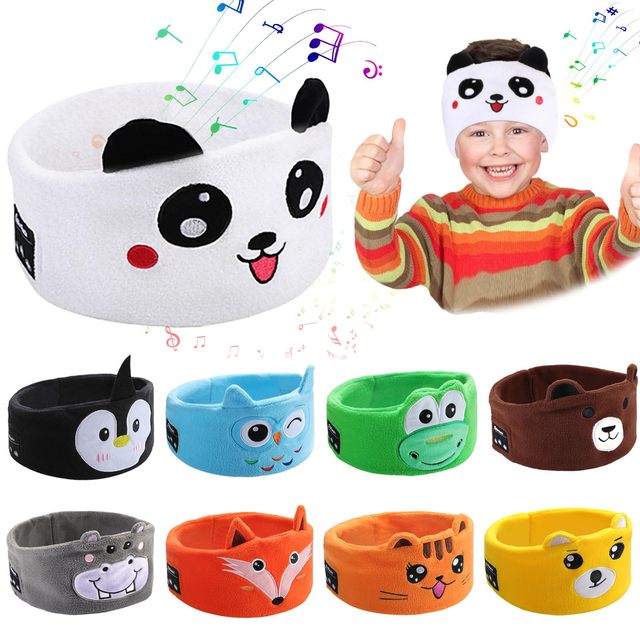 Sleep Headband with Wireless Dynamic Headphones for Kids & Teens-Travel-Friendly 10 Hours Play Time